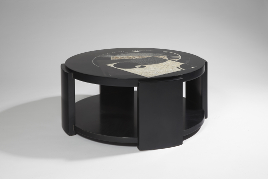 Gaston SUISSE (1896-1988) - Table basse en laque de Chine noire, Circa 1931.